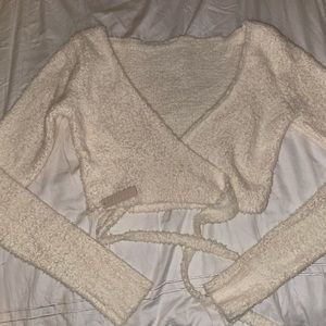 Skims cozy wrap shirt